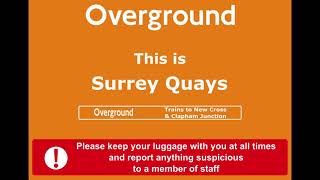 London Overground announcements Emma Hignett West CroydonDalston Junction route [upl. by Ripp]