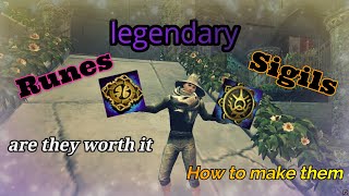 legendary Runes and Sigil all you need to know are they worth it full guide and crafting [upl. by Philan]