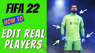 FIFA 22 How to Edit Real Players [upl. by Lianna]