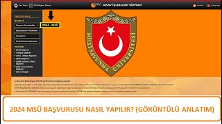 SON DAKİKA 2024 MSÜ BAŞVURUSU NASIL YAPILIR GÖRÜNTÜLÜ ANLATIM MSÜ BAŞVURUSU BAŞLADI [upl. by Akilegna]