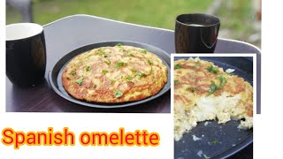 Spanish omelette recipe  easy amp quick cheesy Spanish omellete  mouth watering breakfast [upl. by Ivah]