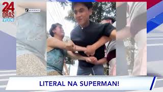 Zephanie literal na lumipad nang gawin ang quotSupermanquot Tiktok trend kasama ang mga quotBatang Rilesquot [upl. by Aivatra]