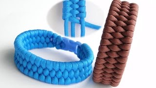 How to Make the Easiest Trilobite Paracord Survival Bracelet 3 Core1 Working Strand [upl. by Fendig]