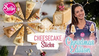 Cheesecake Sticks Christmas Edition  Weihnachtsrezept  Sallys Welt [upl. by Reade43]