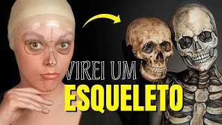 ESPECIAL DE HALLOWEEN 🎃  Tutorial Esqueleto Realista ☠️ [upl. by Otilesoj308]