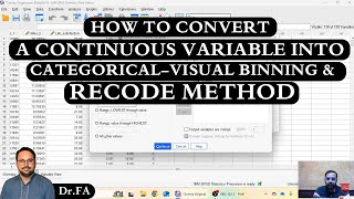 How to Convert a Continuous Variable into Categorical in SPSS 29 [upl. by Roderich]