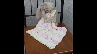 Easy Baby Blanket Tutorial  FREE Crochet Pattern Tutorial [upl. by Aterg]