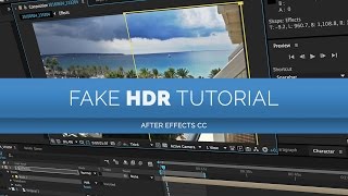 Fake HDR Video Tutorial  After Effects [upl. by Aserat]