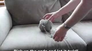 Twined knitting  how to untwist the yarns easily [upl. by Atse]