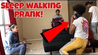 SLEEP WALKING PRANK ON ROOMMATES [upl. by Yanat945]