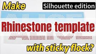 How to make hotfix rhinestone template with Silhouette [upl. by Nahtanoy]