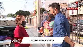 La Banda del Chino Violeta Ferreyros tuvo conmovedor encuentro con Aldo Miyashiro HOY [upl. by Hoj]