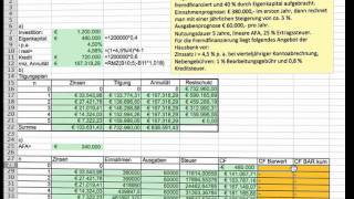 Investitionsrechnung Advanced mit Excel [upl. by Lusar]