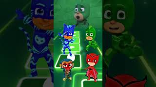 PJ Masks  CatBoy 🆚 Gekko 🆚 Owlette 🆚 Munki X Dance Song Tiles Hop EDM Rush shorts [upl. by Eneiluj]