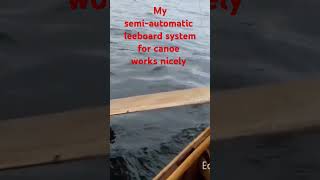 Semiautomatic leeboard system for canoe works nicely 😎 [upl. by Snyder140]