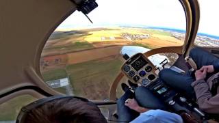 Full down autorotation  Guimbal Cabri G2 [upl. by Sawyor856]