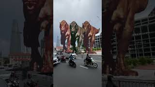 Tyrannosaurus T Rex chase Part 172 dinosaur jurassic jurassicworld jurassicpark dinorex yt [upl. by Eimme]