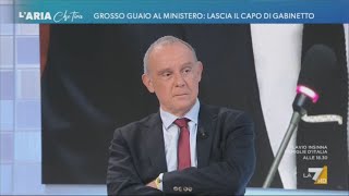 Ettore Licheri ospite a LAria che tira  24102024 [upl. by Eirena]