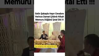 Siz olsanız ne yapardınız düğün halayhoron nikah gelin damat komedi komik öneçıkar fyp [upl. by Dwight685]