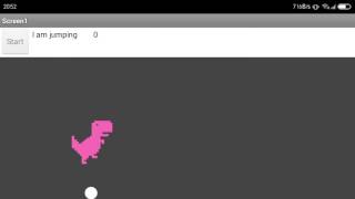 App Inventor Google Chrome Dinosaur Part 2 [upl. by Enoob850]