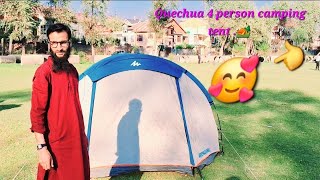 Quechua Arpenaz 4 person  camping tent ⛺️  review amp Installation guide last part 4 [upl. by Eedyak]