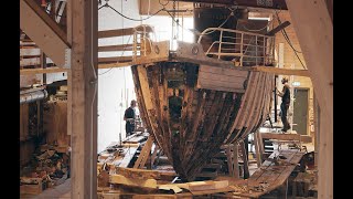 Replacing frames on the listed wooden boat quotTafjordquot [upl. by Terrene]