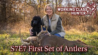 First Set of Antlers S7E7  Decoy helps seal the deal for Kristys first buck [upl. by Brasca]