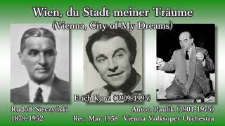 Sieczyński Wien du Stadt meiner Träume Kunz amp Paulik 1958 ジーツィンスキ ウィーン わが夢のまち クンツ＆パウリク [upl. by Bettina]