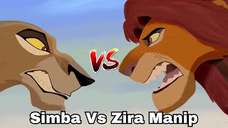 Simba Vs Zira Manip🖤 [upl. by Enirolf728]