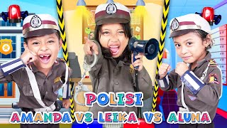 POLISI LEIKA VS POLISI AMANDA VS POLISI ALUNA BERAKSI MEMBASMI KEJAHATAN 😱 TANGKAP PENCURI KUROMI [upl. by Adlei401]