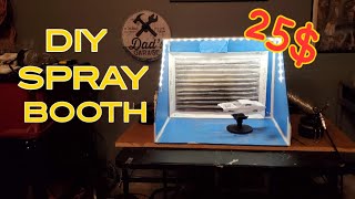 DIY SPRAY BOOTH UNDER 30 [upl. by Jp698]