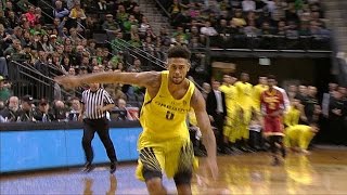 Highlights Oregon mens basketball topples unbeaten USC in top25 matchup [upl. by Ahsienad]