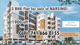 3 BHK Flats For Sale in Narsingi Naer to Gachibowli  Hyderabad  Ready to Move [upl. by Lemcke]