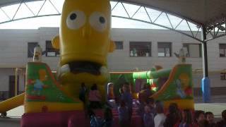 Alquiler de hinchable Simpson Espectaculos Tomas SL eventos atracciones de Autol [upl. by Isador]