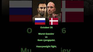 October 26 Murat Gassiev vs Kem Ljungquist Heavyweight fight boxing [upl. by Haniraz884]