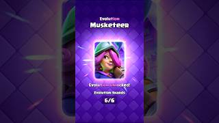 EVOLUTION MUSKETEER GUIDE IN CLASH ROYALE clashroyale shorts [upl. by Gwynne866]