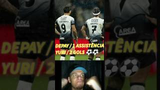 DEPAY 🤝🏻 YURI corinthians futebol shorts tiktok react football [upl. by Acinor]