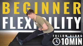 10 minute Stretching Routine I Beginner FOLLOW ALONG [upl. by Relda]