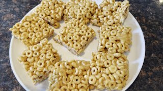 NoBake 3Ingredient Cheerios Honey Peanut Butter Bars  Easy And Delicious No Oven Needed [upl. by Klug528]