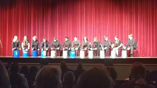 Rocky River High School Percussion Ensemble plays an original composition [upl. by Aleehs]