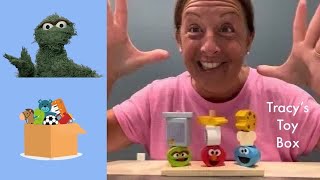 SPEECH THERAPY with SESAME STREET Stack Up To LEARN Signs Sounds Words [upl. by Helbon]