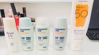 Resenha Protetores Solares ISDINBIORÉ TONYMOLY [upl. by Adnwahsar]