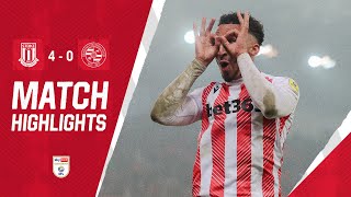 Reds RAMPANT  Stoke City 40 Reading  Highlights [upl. by Burnaby925]