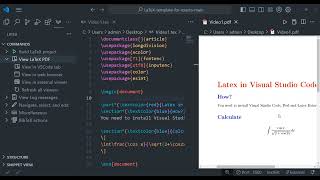 LateX tutorial Visual Studio Code LateX writing informatika science study study [upl. by Jedlicka100]