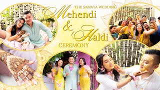 The Samaya Wedding  Mehendi amp Haldi vlog  Full video [upl. by Ecirehs]