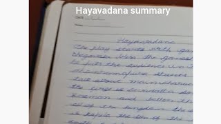 hayavadana summary b com [upl. by Mcgurn]