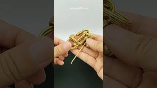 Crafting a Durable Keychain with Brass brasswire handmade keychainmaking wireart [upl. by Leasi]