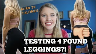 Trying 4 POUND Resistance Leggings Ultimate Test  Do they Really Work [upl. by Pallaton]