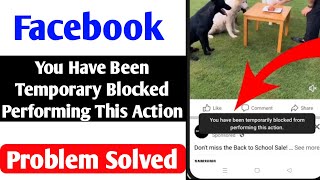 Facebook Comments Temporarily Blocked  You Have Been Temporarily Blocked From Performing This actio [upl. by Jehias]