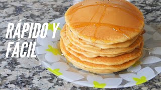 Como hacer Pancakes Sin Gluten RÁPIDO Y FÁCIL [upl. by Atoiganap775]